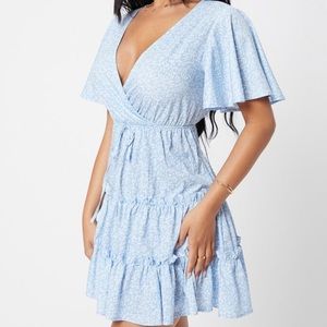 Light blue floral dress